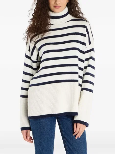 Pulover Guess cu dungi alb