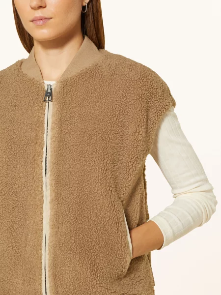 Marc O'polo Kamizelka Z Futerkiem Pluszowym braun