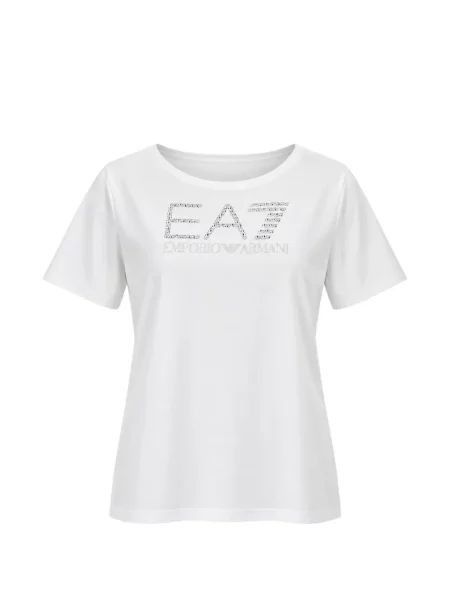 Stras tricou Ea7 Emporio Armani alb