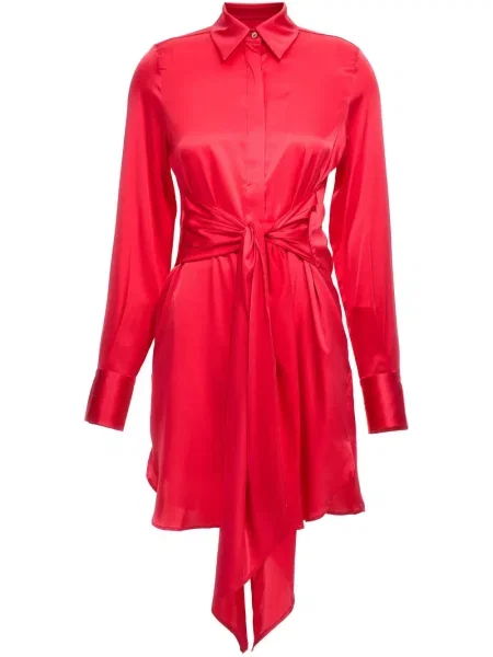 Rochie tip cămașă Le Twins de costum roz