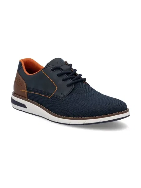 Sneakersy Rieker casual niebieskie
