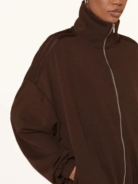 Adidas Originals Mikina S Celopropínacím Full tmavě hnědá