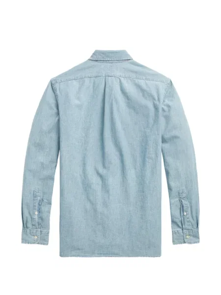 Tricou polo Polo Ralph Lauren cu glugă cu blană cu broderie roșu