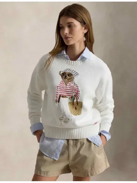 POLO RALPH LAUREN Pulover alb