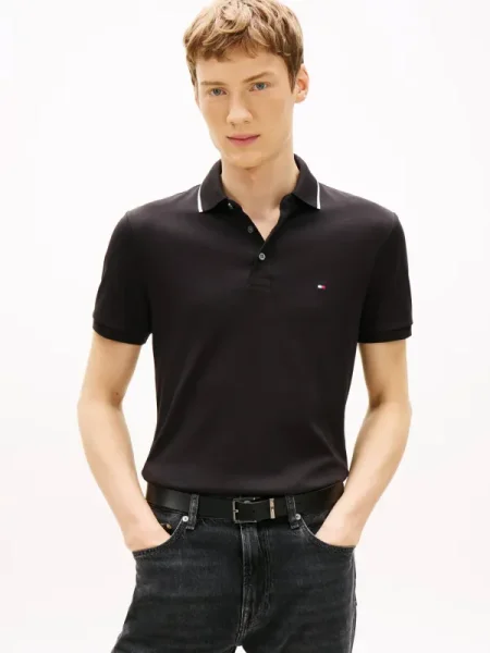 Tommy Hilfiger Polo negru