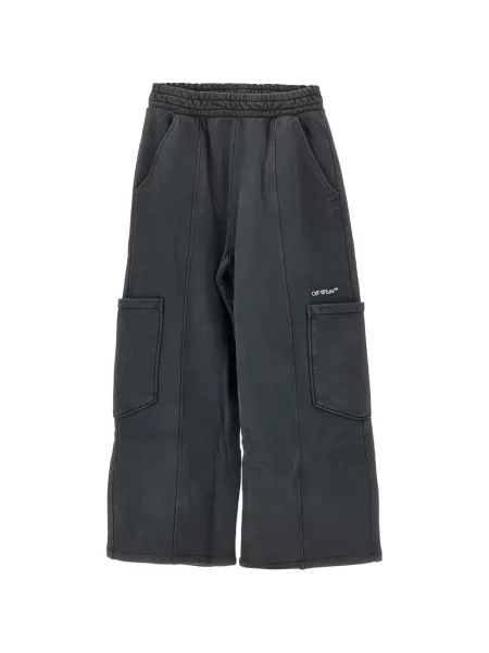 Spodnie cargo dziecięce Off-white białe