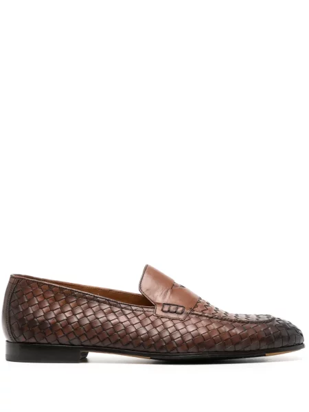 Pantofi loafer Doucal's din piele maro