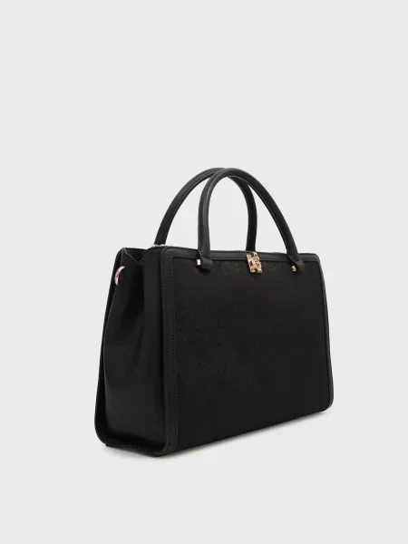 Сумка Guess с принтом черная