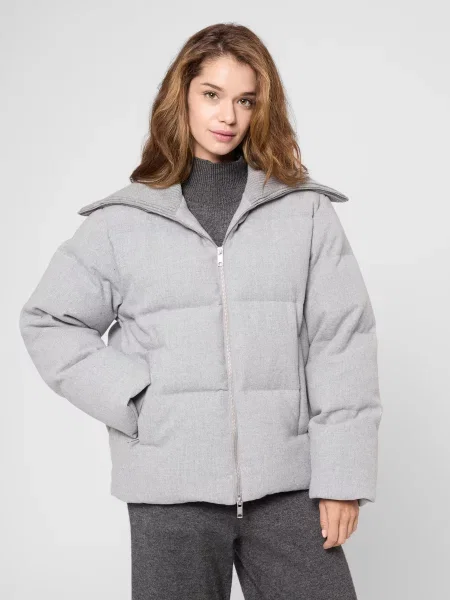 Пуховик PRPY поліестер/акрил сірий