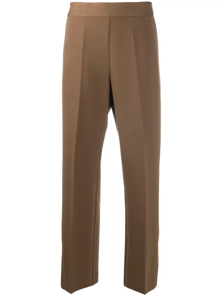 Cropp pantaloni Altea cu talie înaltă maro