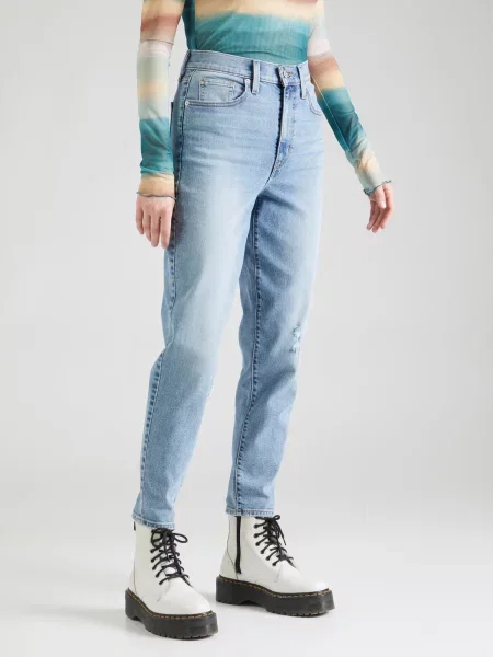 Levi's mom kavbojke HIGH WAISTED MOM JEAN modra