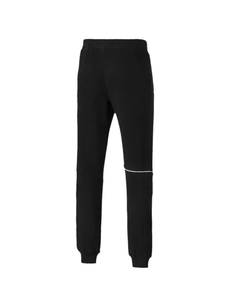 Pantaloni Puma cu dungi alergare negru
