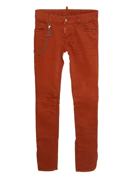 Mršav skinny fit traperice Dsquared2 narančasta