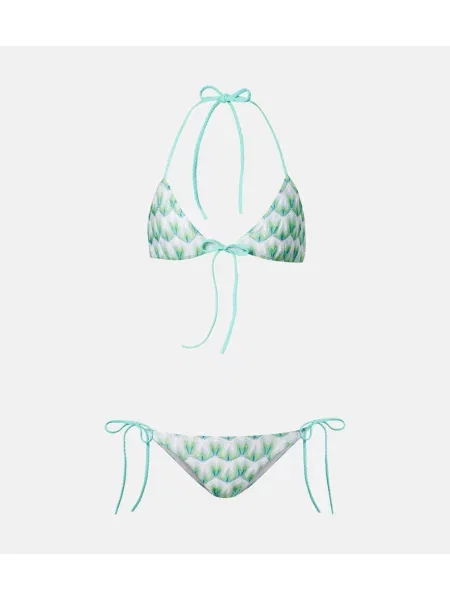 Bikini Missoni tricotate albastru