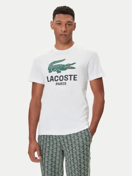 Lacoste tricou pentru bărbați din alb