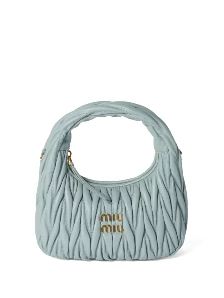 Torba hobo Miu Miu zelena