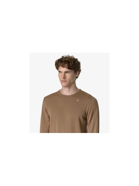 K-Way Sebastien Merino Brown Cartouche Mężczyźni Bluzy i bluzy z kapturem K-WAY Size: XL brązowy
