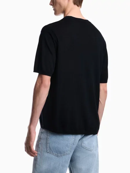 Джемпер Emporio Armani темно-синій ліоцелл синій