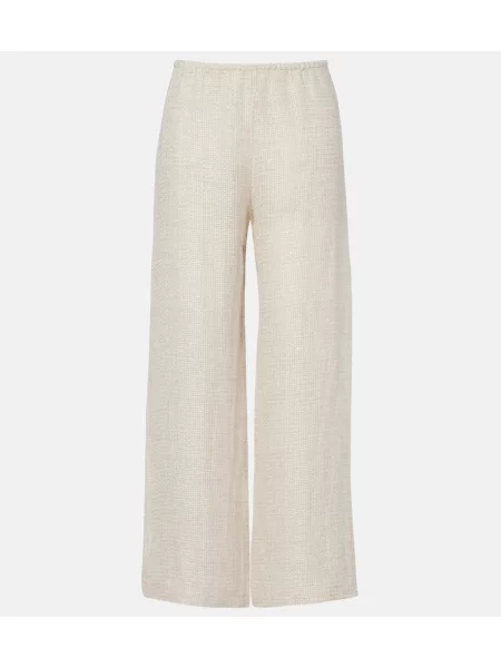 Pantaloni Leset de in alb