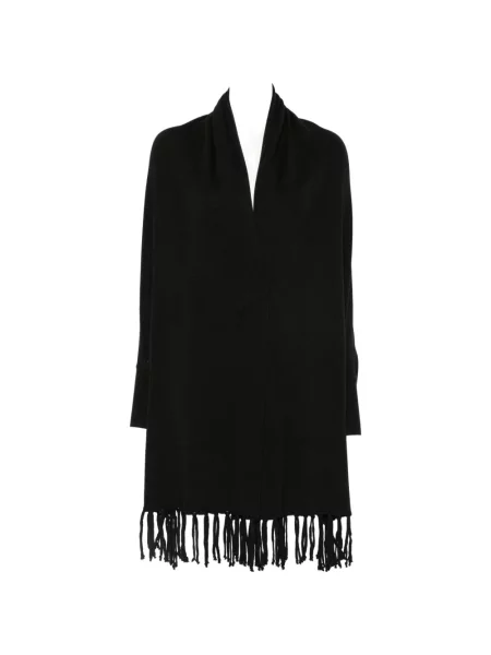 Cardigan Alpha Studio cu franjuri negru