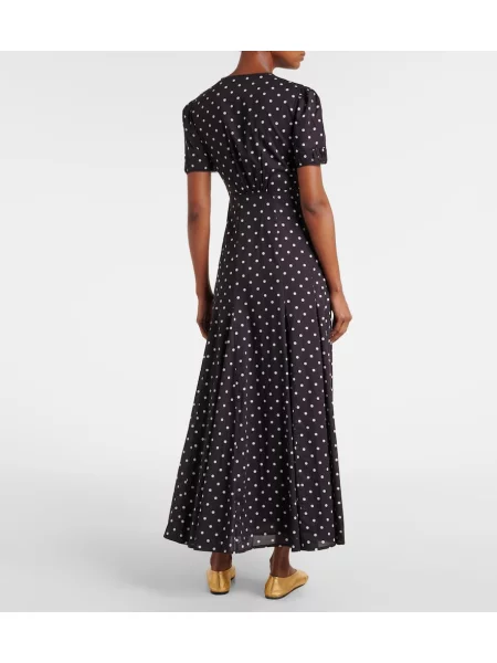 Rochie maxi Posse cu buline de costum