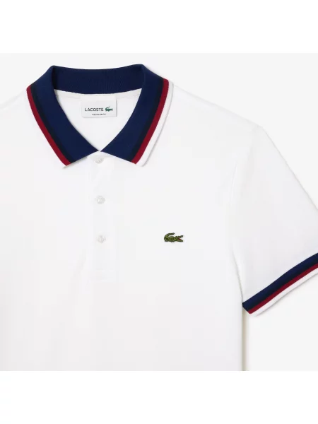 Поло Lacoste белое