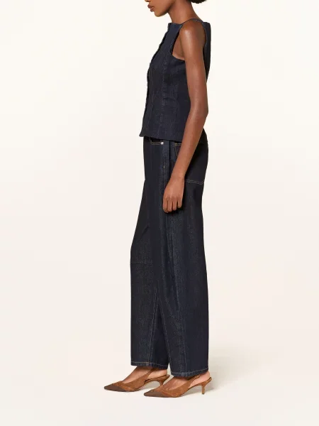 Mrs & Hugs Džíny Barrel raw denim
