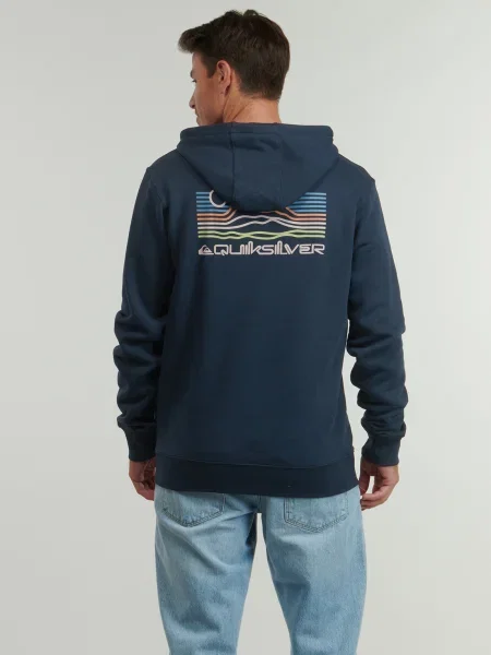 Hanorac cu glugă Quiksilver albastru