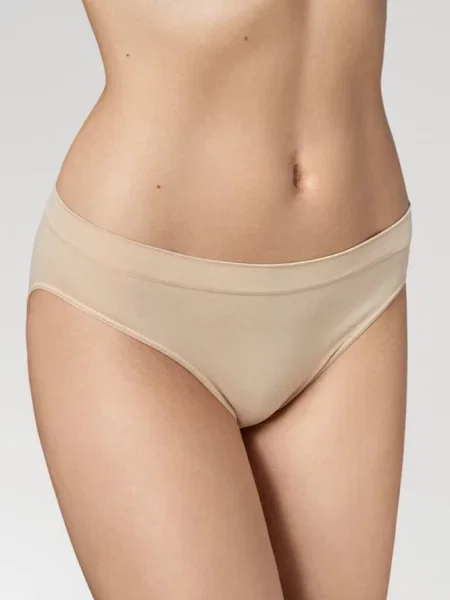Бесшовные однотонные трусики FIGI_GATTA_M_BIKINI_KIKI білі