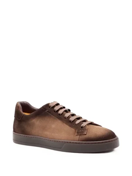 Sneakerși Doucal's din piele de căprioară maro