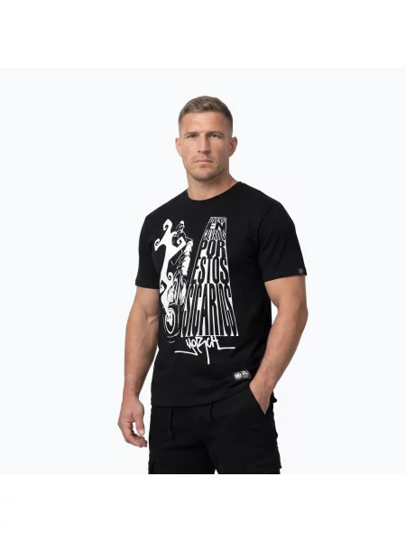 Tricou pentru bărbați Pitbull Esqueleto black negru