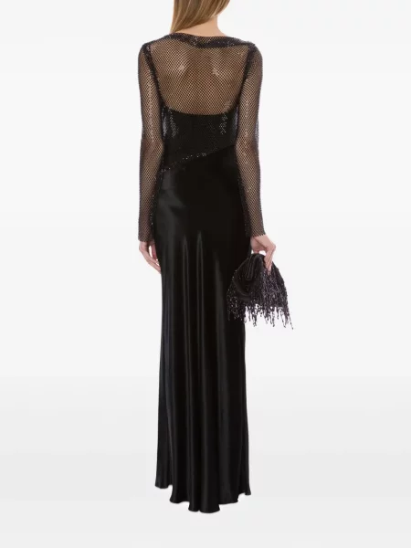 Rochie Alberta Ferretti plasă de costum negru