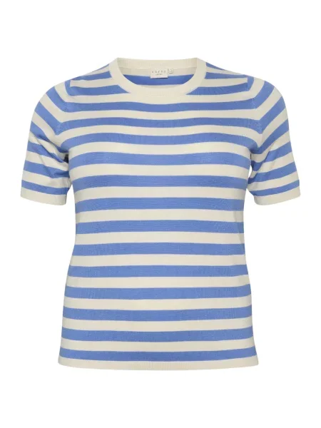 KAFFE CURVE Pulover Malia / albastru bej