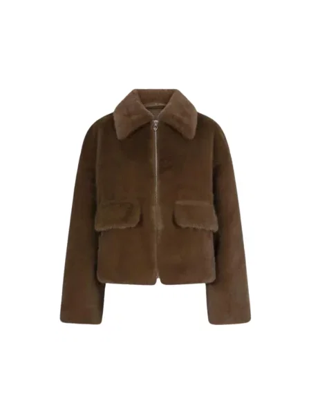Sztuczne futro kurtka bomber Dante 6 brązowy