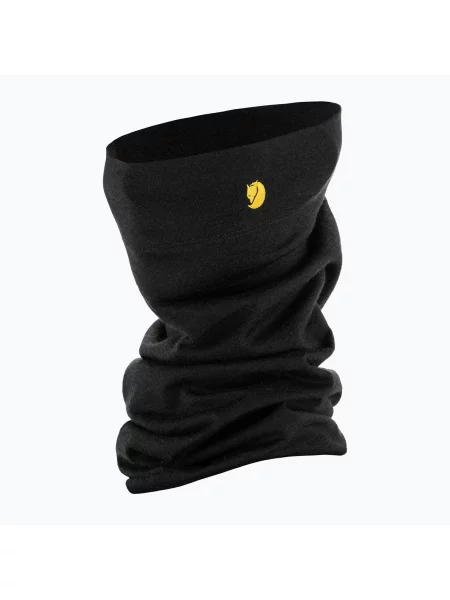 Детска шапка маска Fjällräven Bergtagen Merino black черно
