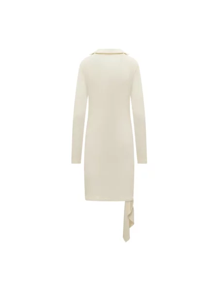 Sukienka mini Off-white z falbankami biała