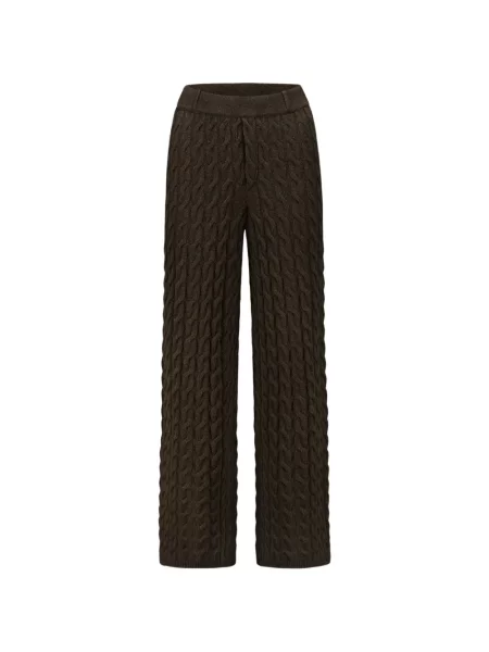 Pantaloni Ftc tricotate maro