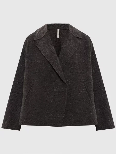 Жакет із шовком Boboutic коричневий