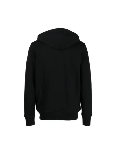 Bluza z kapturem Ps By Paul Smith z kapturem w zebrę z logo czarna