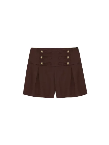 Dilvin Hlače Shorts temno rjava