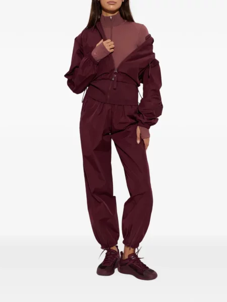 Geacă Adidas By Stella Mccartney cu glugă cu imagine roșu