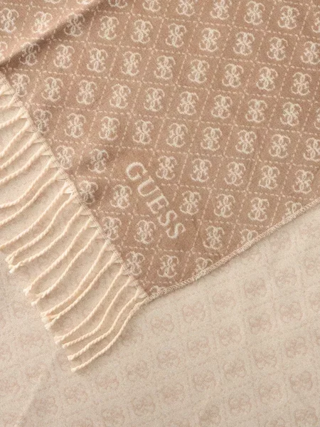 Шарф Guess с принтом бежевый