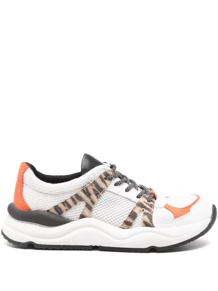 Sneakerși Geox cu imagine alb
