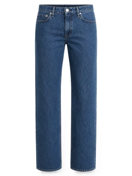 Blugi drepți Rag & Bone albastru
