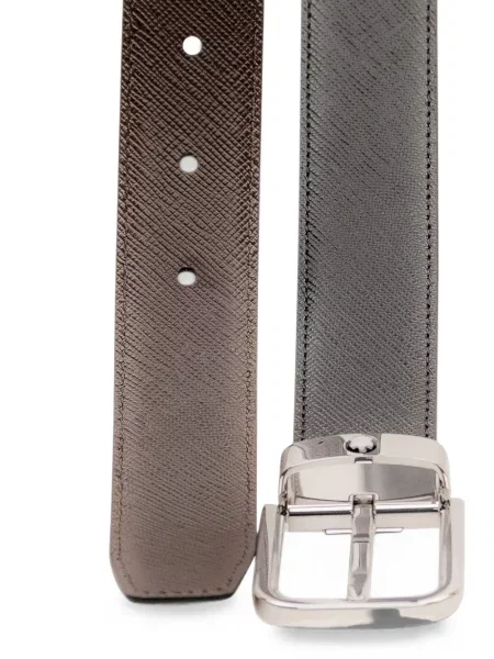 Cu centură reversibil curea Montblanc negru