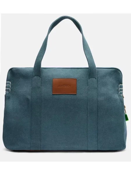 Mała torebka skórzana Jw Anderson skórzana niebieska