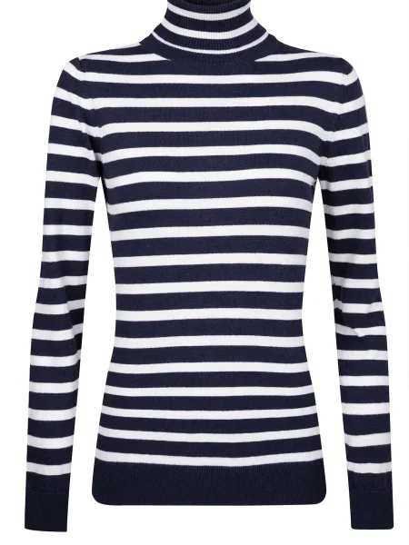 Felix Hardy Pulover bleumarin alb