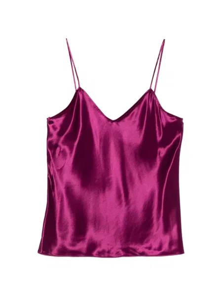 Top Alberta Ferretti cu decolteu în V violet