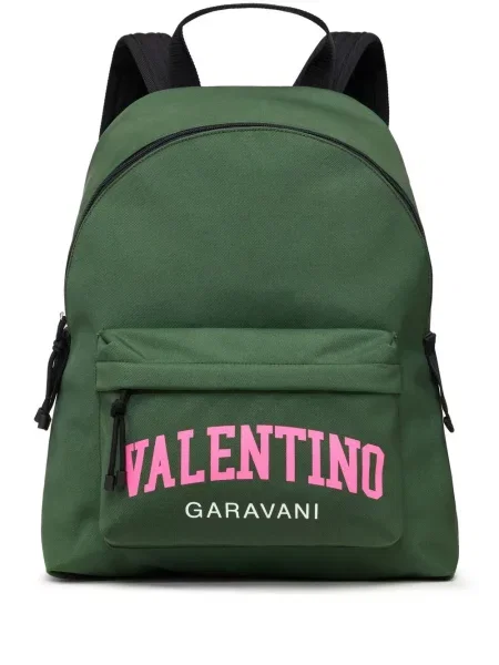 Rucsac Valentino Garavani cu imagine verde