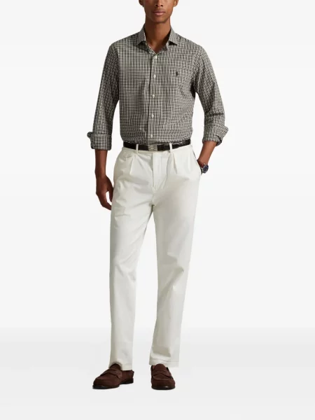 Μικρός κασκέτο Polo Ralph Lauren με χαμηλή μέση υφαίνω διαγωνίως πράσινο